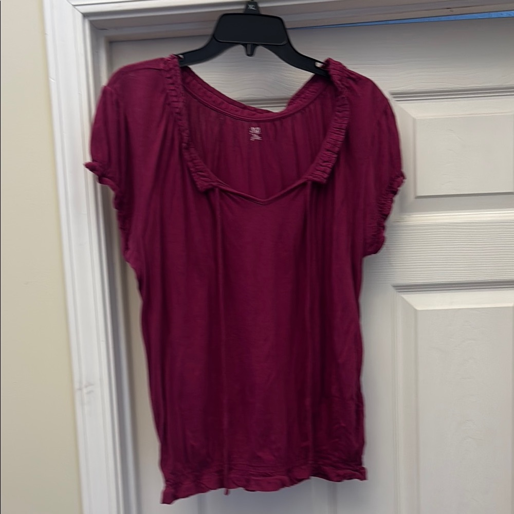 a.n.a Women's magenta purple shirt size xl